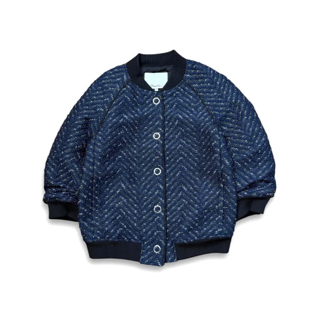 3.1 Phillip Lim 스냅 프론트 블루종 봄버 재킷