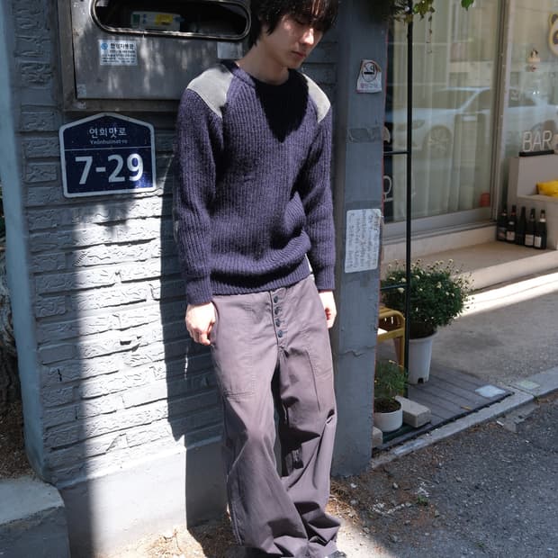 Comme des garcons homme 패치 니트 s