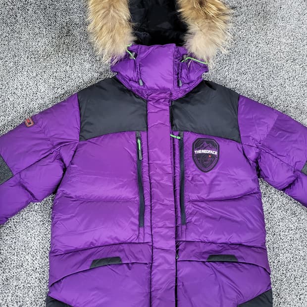 레드페이스 덕다운 재킷 (후드 라쿤 퍼 ) 