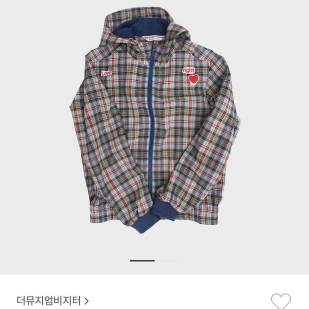 더뮤지엄비지터 Love check jacket