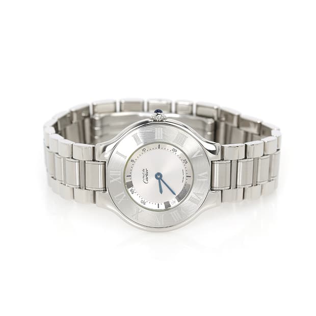 까르띠에 머스트 21C 21세기 시계 미듐 스틸 워치 1330