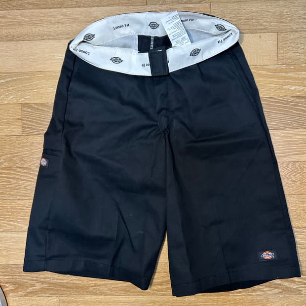 [새상품]42283 디키즈 루즈핏 13인치 워크 반바지 블랙(31)