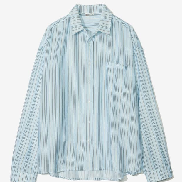 파르티멘토 멀티 스트라이프 셔츠 스카이