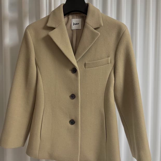 JSNY 아워글래스 울 블레이저 베이지