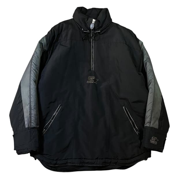 스타터 센터 로고 배색 후드 점퍼 아노락