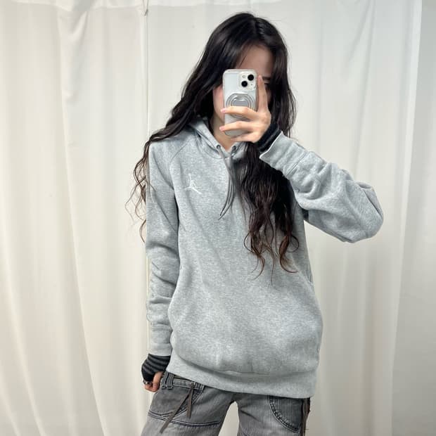 Jordan Melange Gray Hoodie