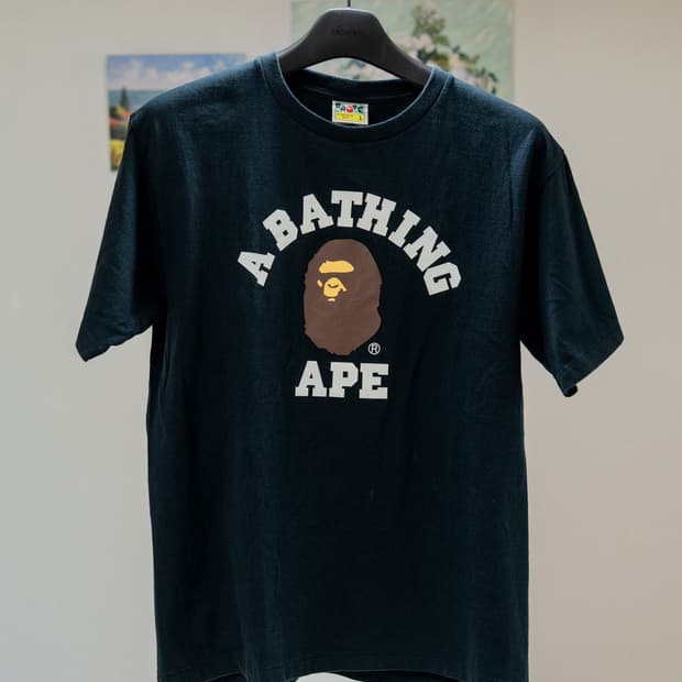 Bape College T-shirts Balck