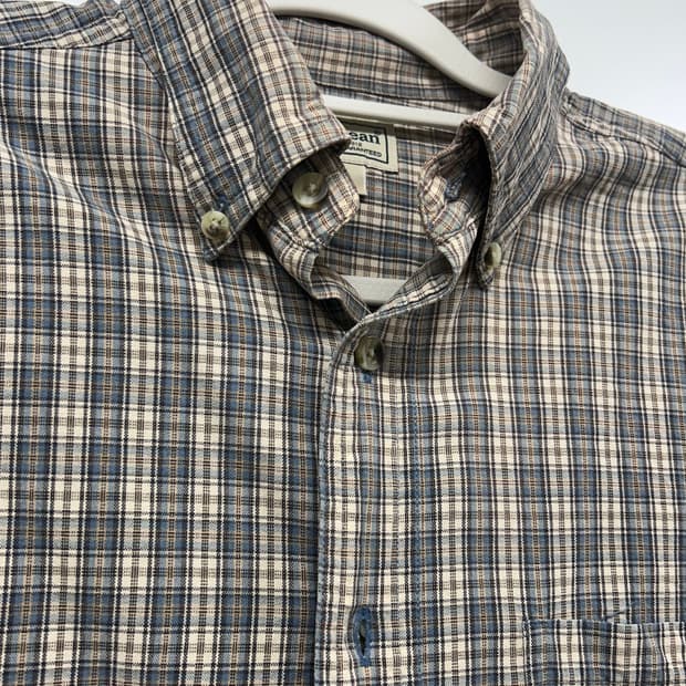 LL Bean 엘엘빈 체크셔츠 S