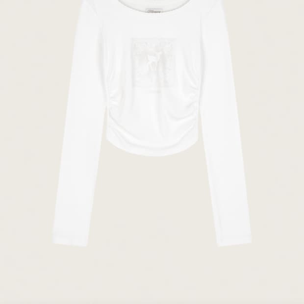 클리시어 Love in Rose Top, White