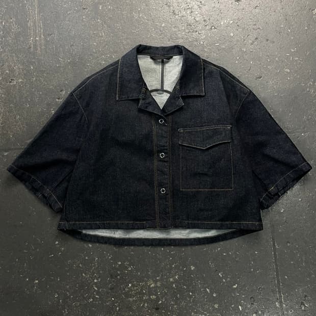 보브 (VOV) 포켓 크롭 데님 자켓 