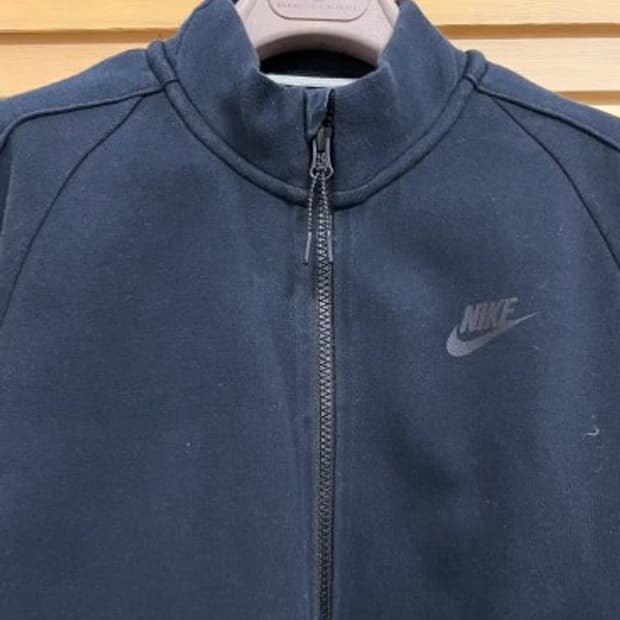 나이키 여성 블랙 코튼집업점퍼 트레이닝점퍼 M