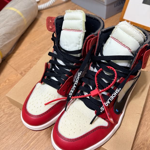 [260] 조던 1 x 오프화이트 레트로 하이 시카고 더 텐