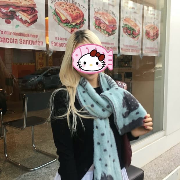 비디오자키 스타베리 비니+목도리 SET (공홈품절)