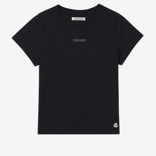 coyseio 038 MINI LOGO T-SHIRT BLACK