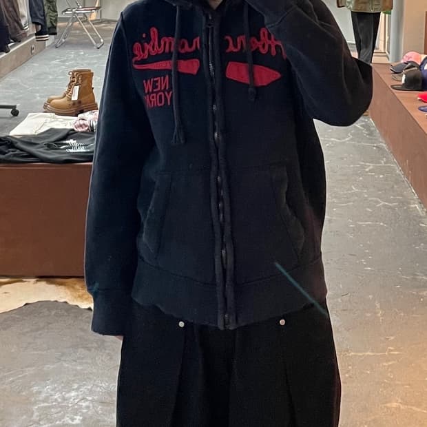 아베크롬비 빅로고 네이비 후드집업 H1658