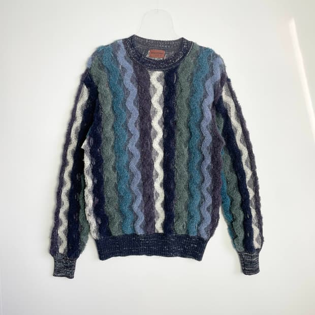 A2 INCETTA 모헤어 빈티지 케이블니트 L사이즈