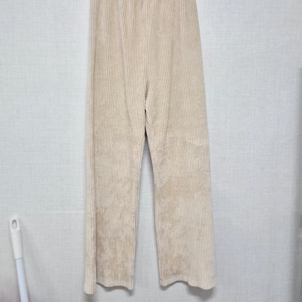 아이보리 골덴 바지