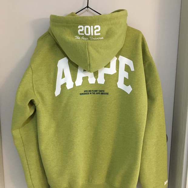 AAPE 기모 후드집업 S size