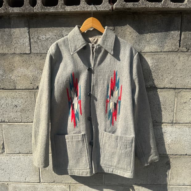 90s neyries 빈티지 네이티브 웨스턴 오르테가 치마요 자켓