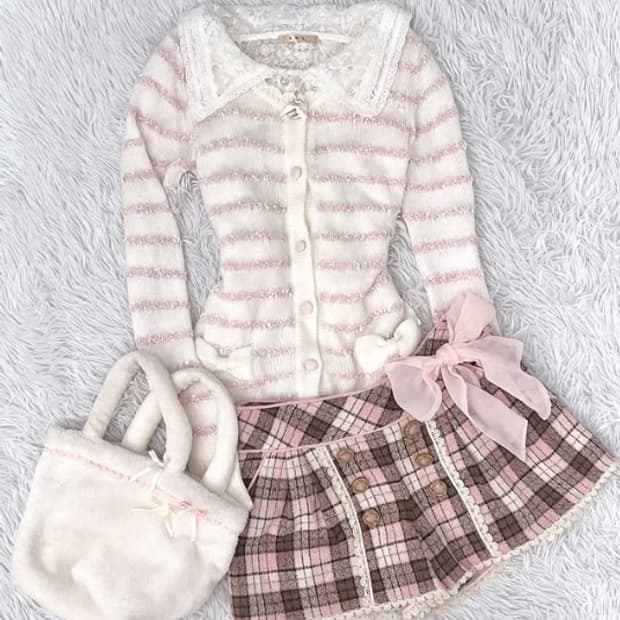 로디스포토 니트 가디건 로디스포트 히메갸루 라떼갸루 로걀 핑크 리즈리사깔