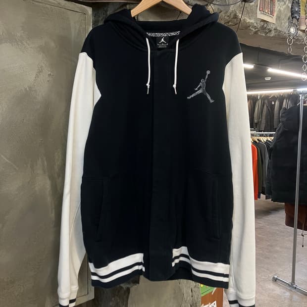 조던 더 바시티 후드 블랙 L  #csz2414