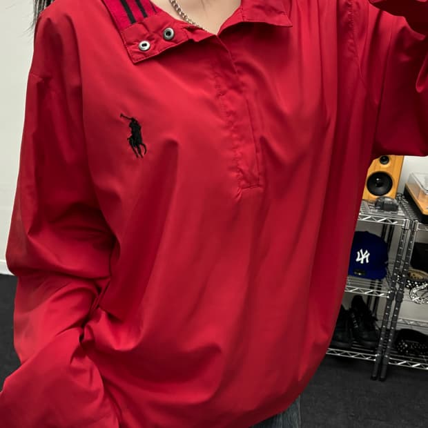 폴로 00s 빅포니 폴리쉘 아노락 자켓