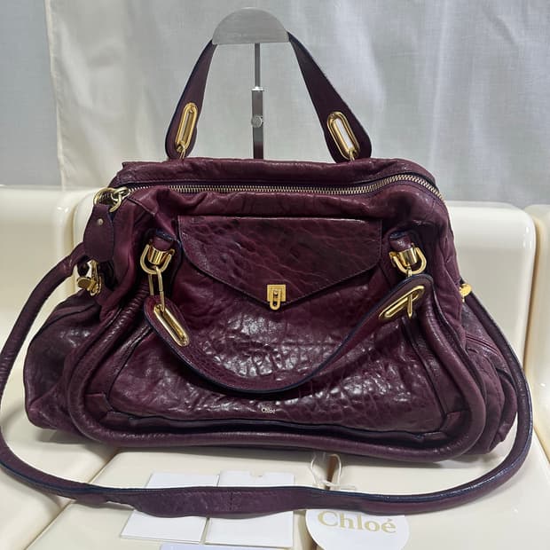 [A 정품] 끌로에 파라티백 퍼플 버건디