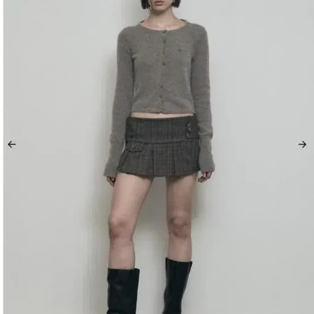 보헤미안서울 플리츠 랩스커트