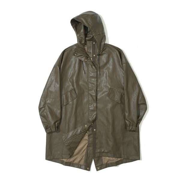 파르티멘토 / 비건 레더 피쉬테일 파카 브라운 / free