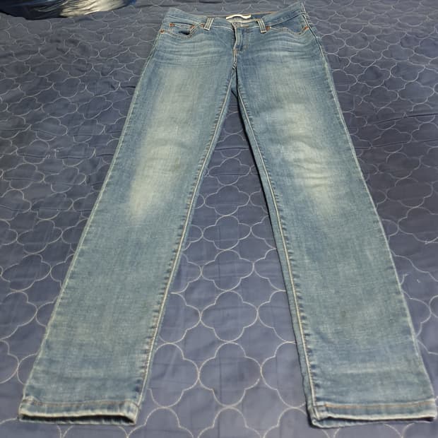 리바이스 보이프렌드핏 미드라이즈 스트레치 데님팬츠 인디고 (25)