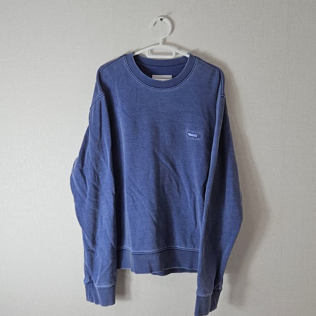 솔리드옴므 신형 가먼트다잉 워싱 맨투맨 티셔츠 테리 48 (100)