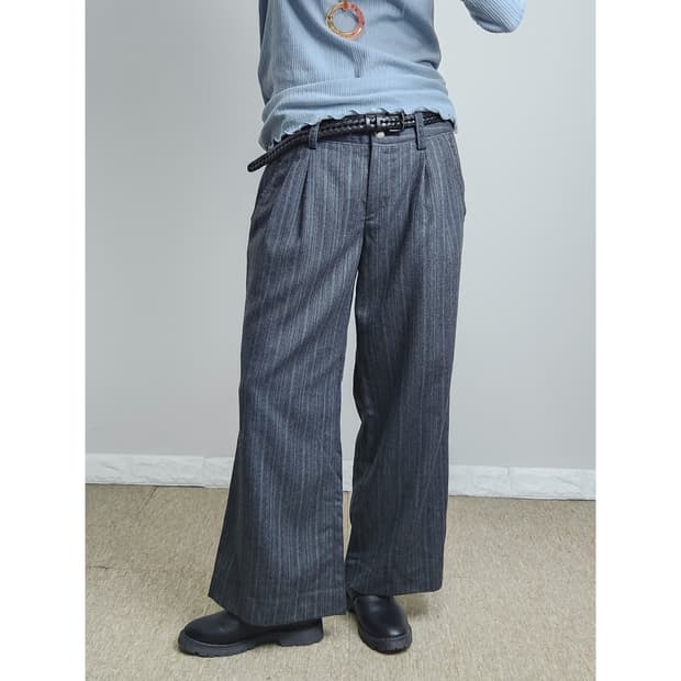 (톰보이) 스트라이프 울팬츠