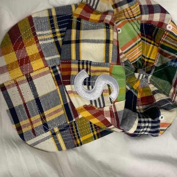 supreme patchwork 6 pannel cap