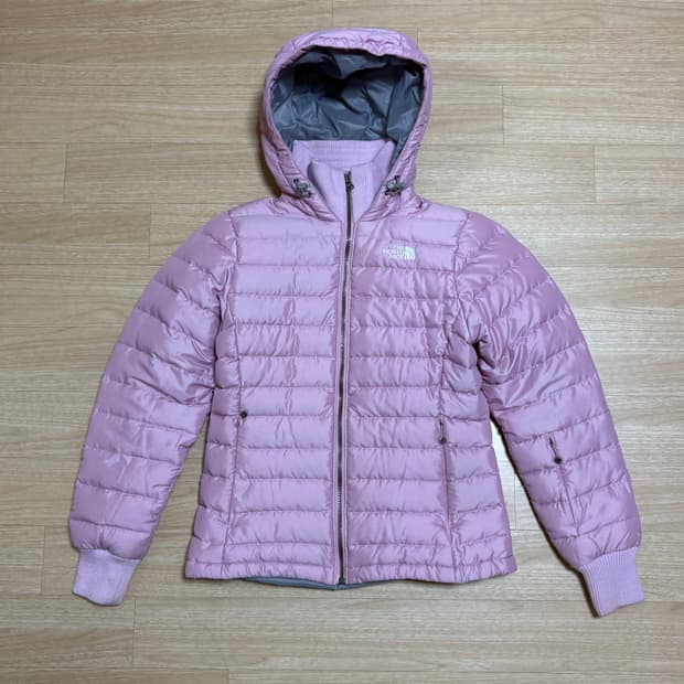 노스페이스 600 구스 다운 경량패딩 베이비 핑크