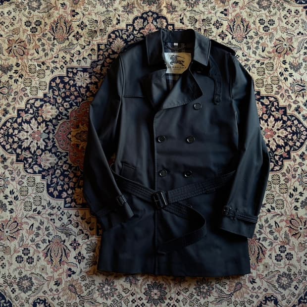 버버리 더블 브레스티드 코트 105