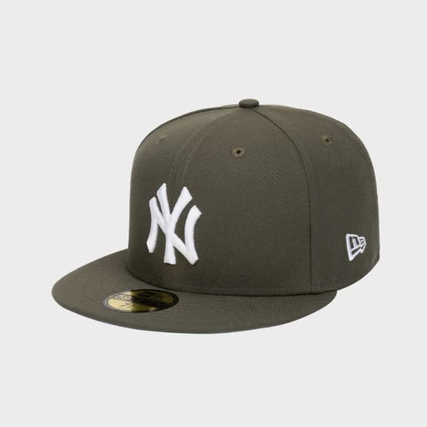 뉴에라 MLB 뉴욕 양키스 베이직 사이즈캡 뉴 올리브 734