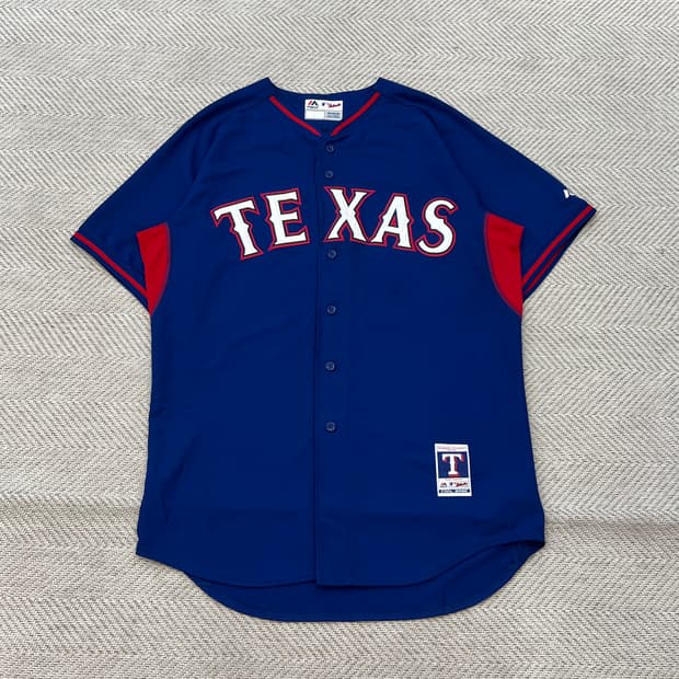 마제스틱 텍사스 로고 하프져지 r3277