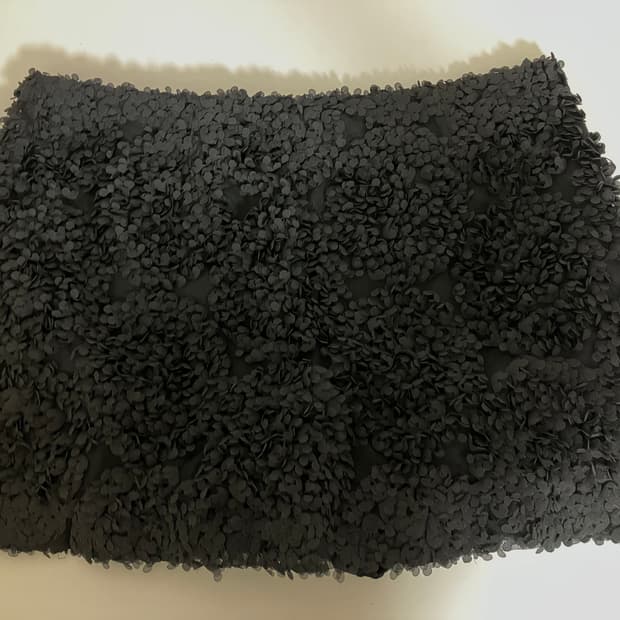 바니쉬먼트 Dahlia flower pantskirt_black