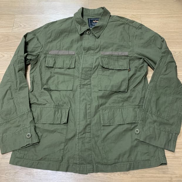 M) Alpha Industries JAPAN 립스탑 정글 퍼티그 자켓