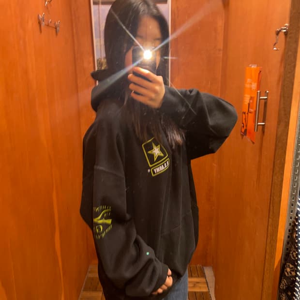  (L) USA Army 밀리터리 후드티 