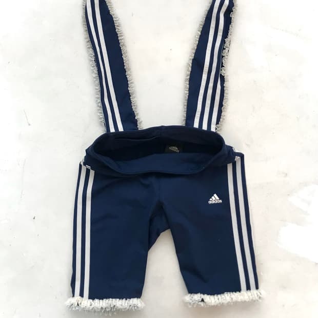 Custom🐾)[ADIDAS] BUNNY-EAR biker pants