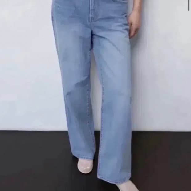 오어ore 와이드 스트레이트 핏 콘 데님