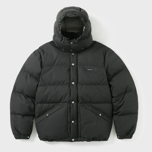 디스이즈네버댓 클래식립스탑 다운 후드 파카 S