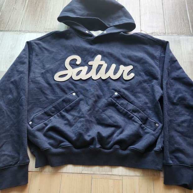 세터 루고 아플리케 리벳 후드 클래식 네이비 M