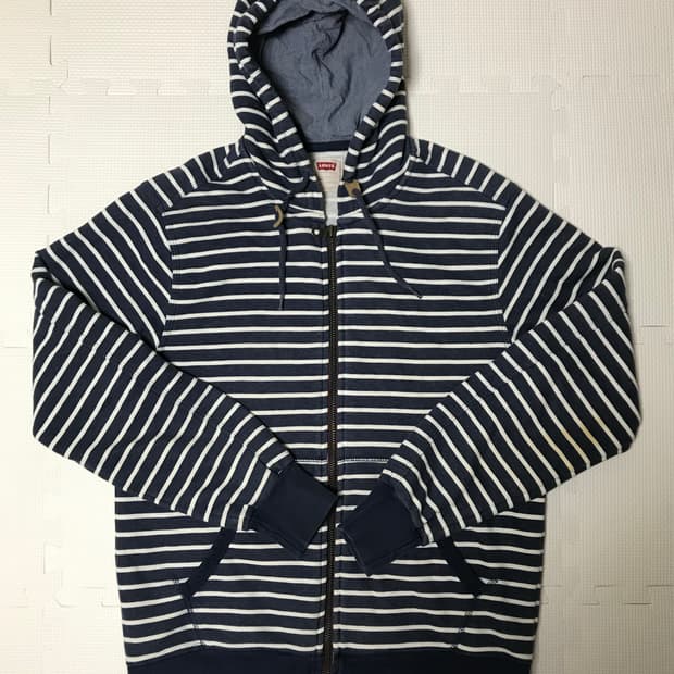리바이스 스트라이프 후드집업