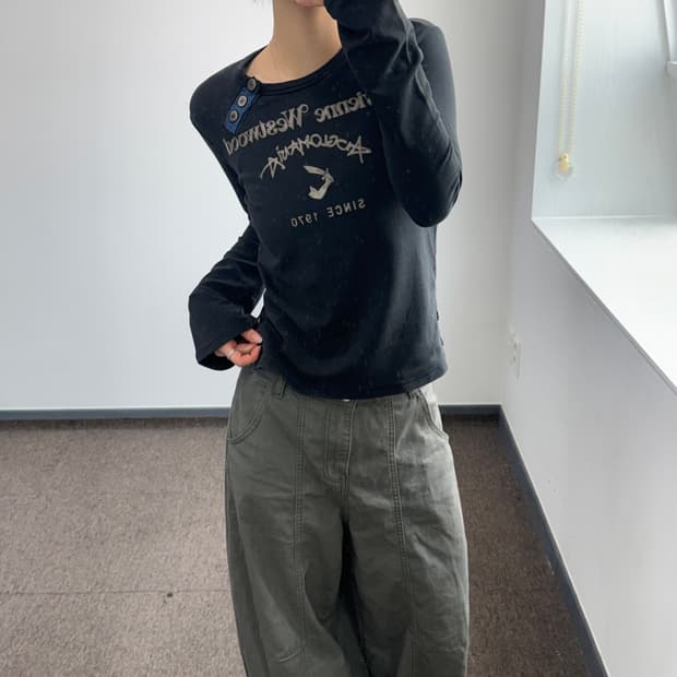 Vivienne Westwood 비비안웨스트우드 블랙 롱슬리브