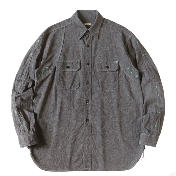 미개봉 새상품 [3] 캐피탈 헤더 샴브레이 본 패치 벤틸레이터 셔츠 