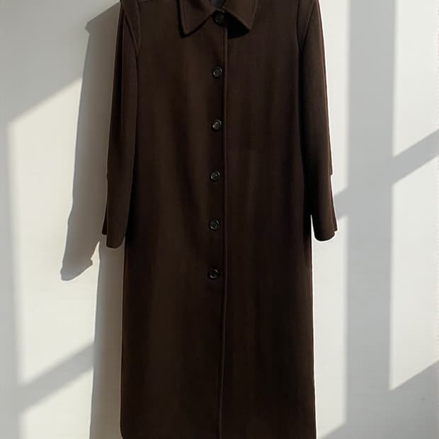 마뗑킴 울 블렌드 싱글 코트