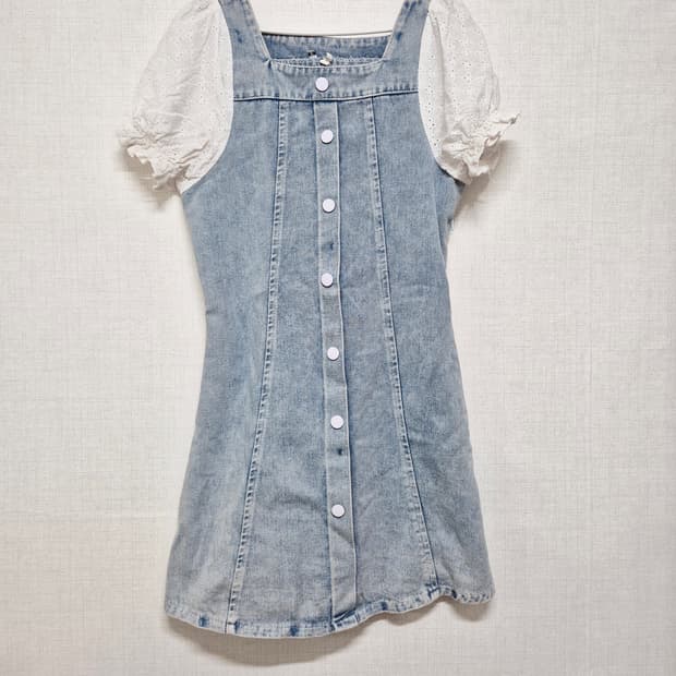 청데님 원피스