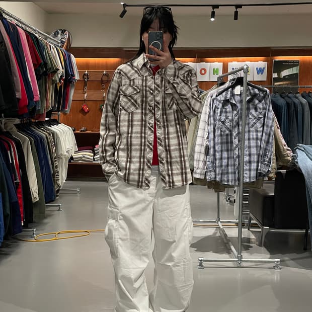 빈티지 웨스턴 셔츠